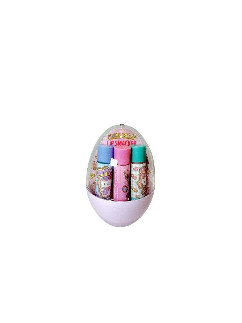 Lip Smacker Hello Kitty Easter Egg Lip Balm Trio Blueberry Strawberry Sprinkle F